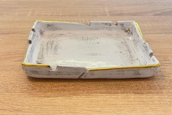 Ceramic rectangular Ashtray 